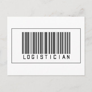 Barcode Logistician Postcard
