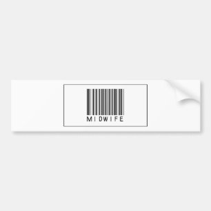 Barcode Midwife Bumper Sticker