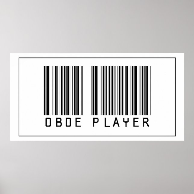 Barcode Oboe Player Poster (Front)