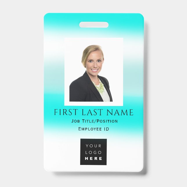 Barcode Photo Name ID Card Medical Surgery Badge (Front)