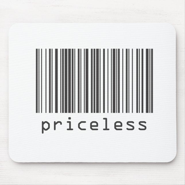 Barcode - Priceless Mouse Pad (Front)