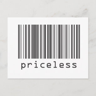 Barcode - Priceless Postcard