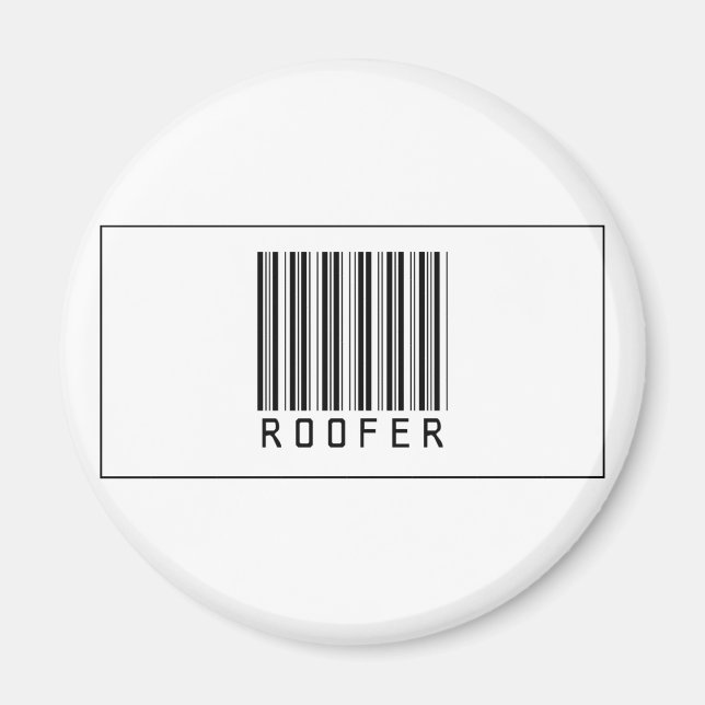 Barcode Roofer Magnet (Front)