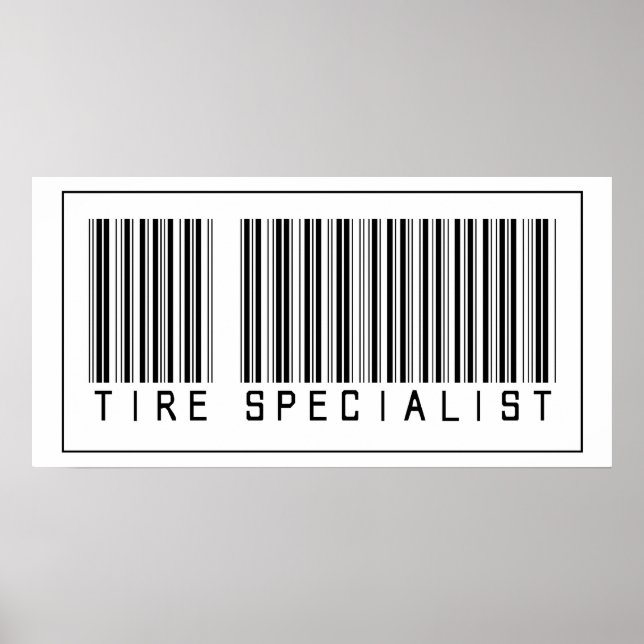 Barcode Tire Specialist Poster (Front)