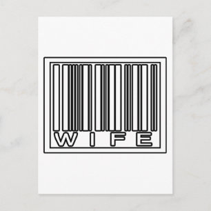Barcode Wife Postcard
