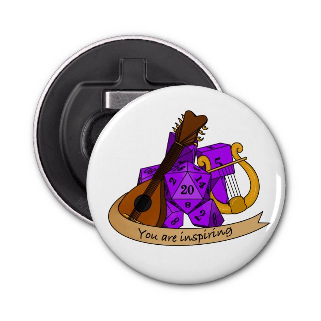 Bard Dice Design Bottle Opener (Front)