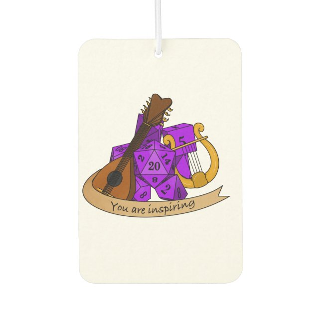 Bard Dice Design Car Air Freshener (Front)