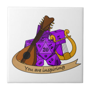 Bard Dice Design Ceramic Tile
