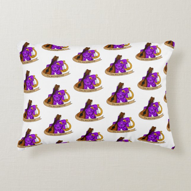 Bard Dice Design Decorative Cushion (Front)