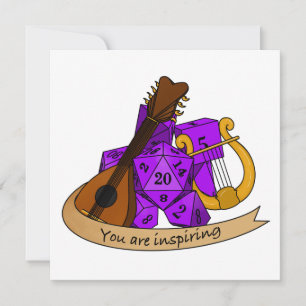 Bard Dice Design Invitation