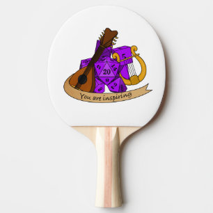 Bard Dice Design Ping Pong Paddle