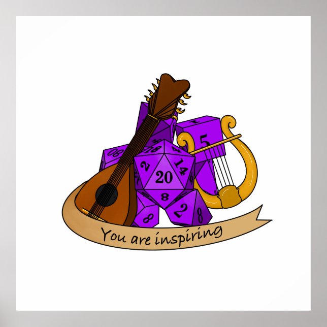 Bard Dice Design Poster (Front)