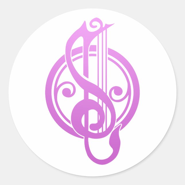 Bard Song Weaver DnD Classic Round Sticker (Front)