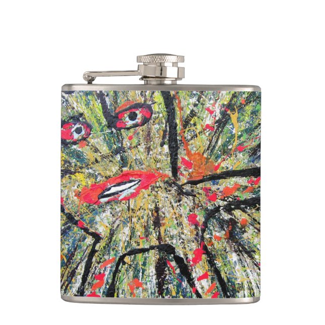 Bardinart Cat Flask. Hip Flask (Front)
