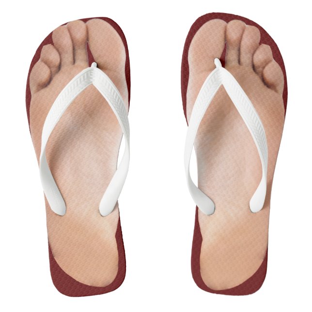 Bare Feet Adult Flip Flops (Footbed)