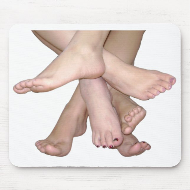 Bare Feet Art Mouse Pad (Front)