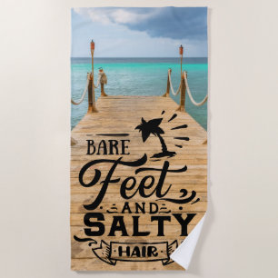 Bare Feet Beach Towel
