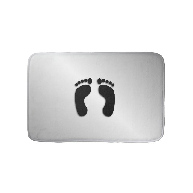 Bare Feet Prints Bath Mat (Front)