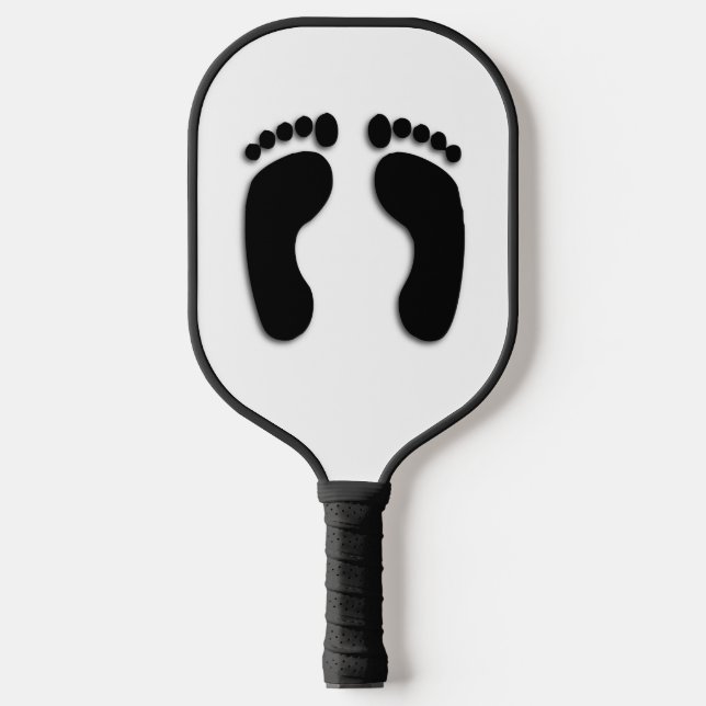 Bare Feet Prints Pickleball Paddle (Front)