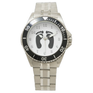 Bare Feet Prints Watch