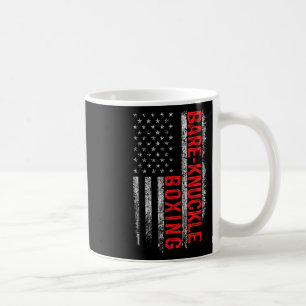 Bare Knuckle Boxing American Flag 4th Of July Figh Coffee Mug
