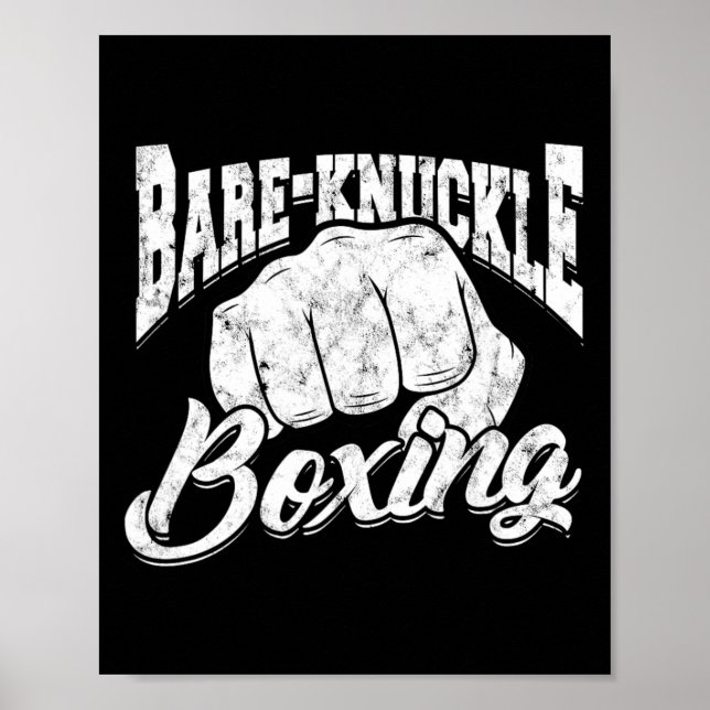 Bare-knuckle Boxing - Bare-knuckle Sport And Fitne Poster (Front)
