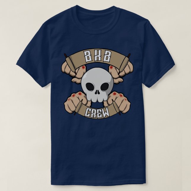 Bare Knuckle Boxing crew Jolly Roger T-Shirt (Design Front)