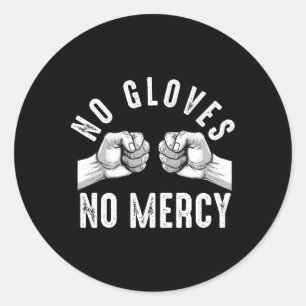 Bare Knuckle Boxing Men Fist Fighting Knuckle Figh Classic Round Sticker