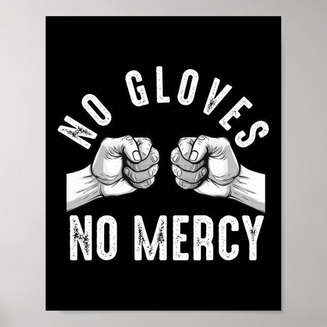 Bare Knuckle Boxing Men Fist Fighting Knuckle Figh Poster (Front)