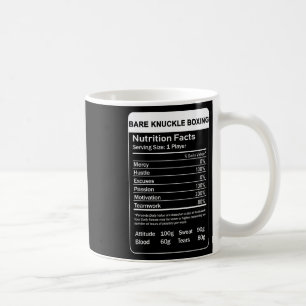 Bare Knuckle Boxing Nutrition Facts Coffee Mug