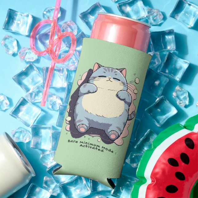 Bare Minimum Mode Activated – Relatable Mood  Seltzer Can Cooler (In Situ Summer)