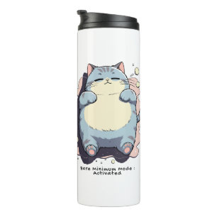 Bare Minimum Mode Activated – Relatable Mood Thermal Tumbler