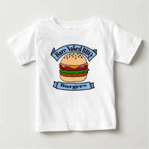 Bare Nekkid BBQ Burgers Baby T-Shirt