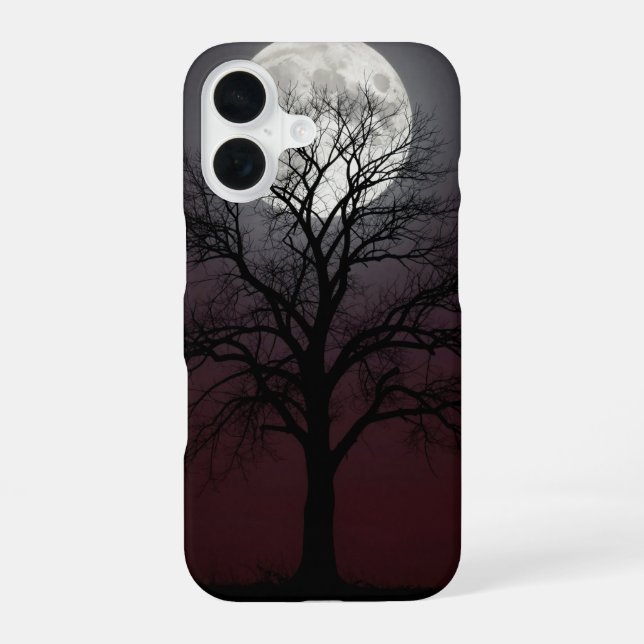 Bare Tree and Full Moon Dark Case (Back)