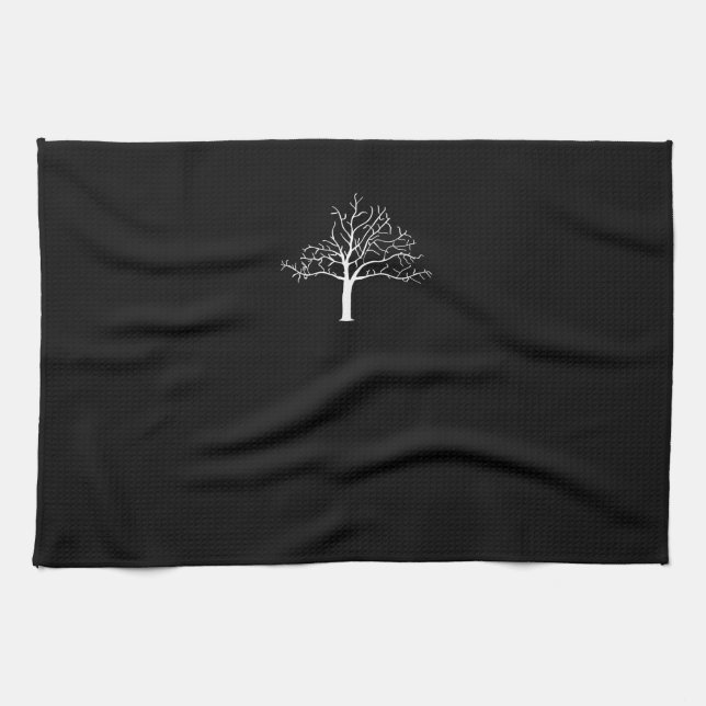 Bare Tree Design Tea Towel (Horizontal)