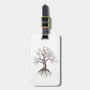Bare tree luggage tag
