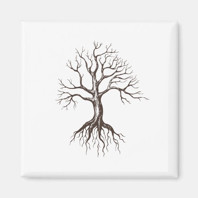 Bare tree magnet (Front)