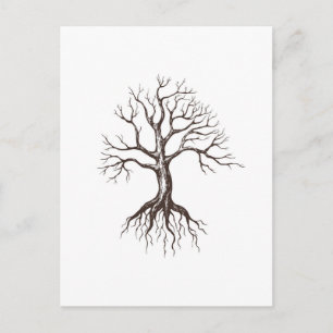 Bare tree postcard