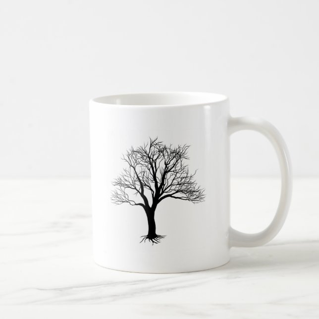 Bare tree silhouette coffee mug (Right)