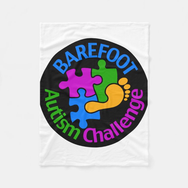 Barefoot Autism Challenge Blanket (Front)