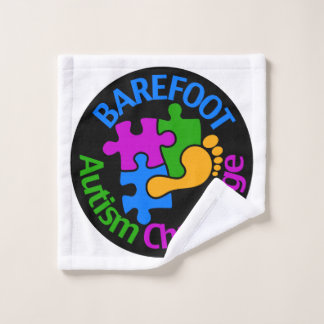Barefoot Autism Challenge Trucker Hat Wash Cloth