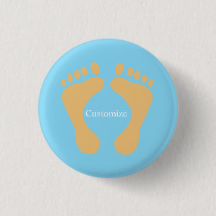 Barefoot Beach Bum Thunder_Cove  3 Cm Round Badge
