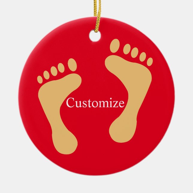 Barefoot Beach Bum Thunder_Cove  Ceramic Ornament (Front)