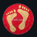 Barefoot Beach Bum Thunder_Cove Dartboard<br><div class="desc">Barefoot Beach Bum Beachcomber to personalise by changing to your name on any background colour</div>