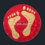 Barefoot Beach Bum Thunder_Cove Dartboard<br><div class="desc">Barefoot Beach Bum Beachcomber to personalise by changing to your name on any background colour</div>