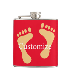 Barefoot Beach Bum Thunder_Cove  Hip Flask