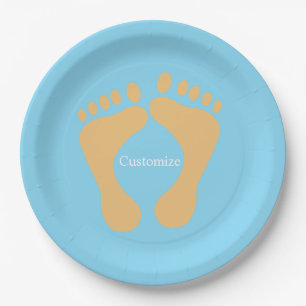 Barefoot Beach Bum Thunder_Cove   Paper Plate