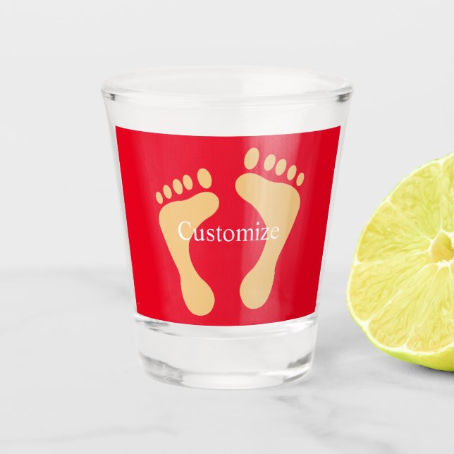 Barefoot Beach Bum Thunder_Cove  Shot Glass (Front)