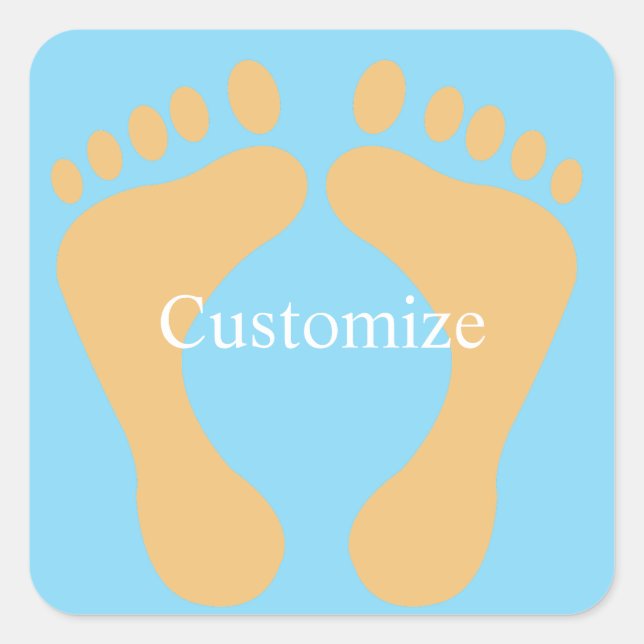 Barefoot Beach Bum Thunder_Cove  Square Sticker (Front)