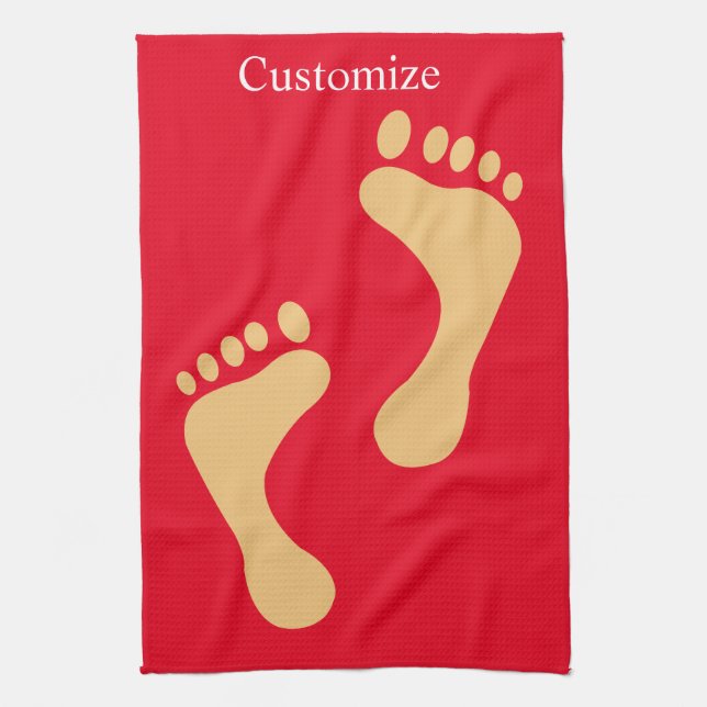 Barefoot Beach Bum Thunder_Cove  Tea Towel (Vertical)